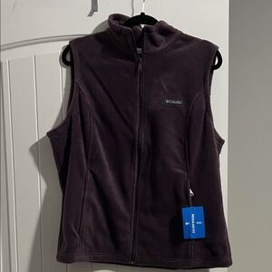 Columbia Dark Purple Fleece Vest